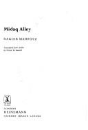 Cover of: Midaq Alley by Naguib Mahfouz