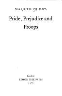 Pride, prejudice and Proops by Marjorie Proops