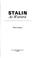 Cover of: Stalin as warlord