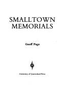 Cover of: Smalltown memorials