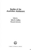 Cover of: Studies of the Australian adolescent