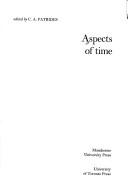 Cover of: Aspects of time by edited by C. A. Patrides.