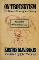 Cover of: On Trotskyism: problems of theory and history