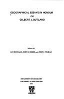 Cover of: Geographical essays in honour of Gilbert J. Butland
