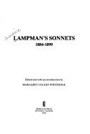 Lampman's sonnets 1884-1899 by Archibald Lampman