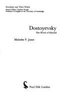 Cover of: Dostoyevsky by Malcolm V. Jones