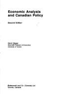 Cover of: Economic analysis and Canadian policy by Stager, David.