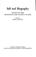 Cover of: Self and biography: essays on the individual and society in Asia