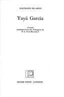 Cover of: Yayá Garcia by Machado de Assis