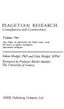 Cover of: Piagetian research | Sohan Modgil