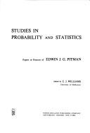 Cover of: Studies in probability and statistics: papers in honour of Edwin J. G. Pitman