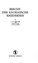 Cover of: Brecht, Der kaukasische Kreidekreis