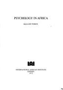 Cover of: Psychology in Africa