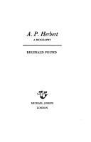 A. P. Herbert by Reginald Pound