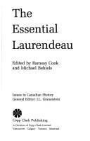 Cover of: The essential Laurendeau