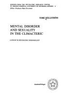 Mental disorder and sexuality in the climacteric by Tore Hällström