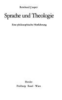 Cover of: Sprache und Theologie: eine philosophische Hinführung
