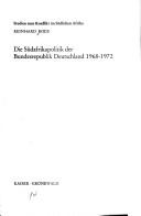 Cover of: Die Südafrikapolitik der Bundesrepublik Deutschland 1968-1972