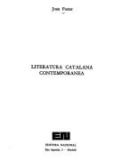 Cover of: Literatura catalana contemporánea by Joan Fuster, Joan Fuster