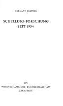 Cover of: Schelling-Forschung seit 1954