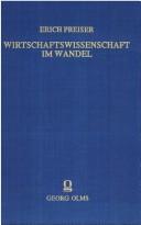 Cover of: Wirtschaftswissenschaft im Wandel by Preiser, Erich