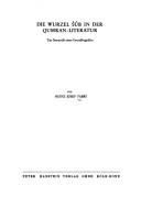 Cover of: Die Wurzel Šûb in der Qumran-Literatur: zur Semantik eines Grundbegriffes