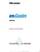 Cover of: Andante: poèmes