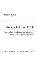Siedlungspolitik und Erfolg by Rüdiger Kraus