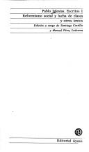 Cover of: Reformismo social y lucha de clases y otros textos by Pablo Iglesias