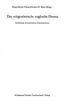 Cover of: Das Zeitgenössische englische Drama: Einf., Interpretation, Dokumentation