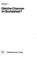 Cover of: Gleiche Chancen im Sozialstaat? by 