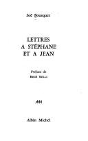 Lettres à Stéphane et à Jean by Joë Bousquet