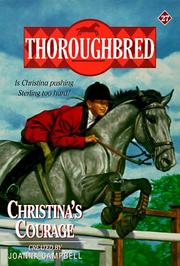 Cover of: Christina's Courage (Thoroughbred Series #27)