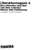Cover of: Die Literatur nach dem Tod der Literatur: Bilanz der Politisierung