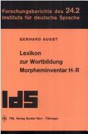 Cover of: Lexikon zur Wortbildung by Gerhard Augst