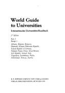 Cover of: World guide to universities - Internationales Universitäts-Handbuch. by 