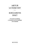 Cover of: Krigarens dikt by Artur Lundkvist