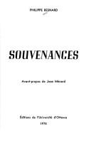 Cover of: Souvenances by Besnard, Philippe