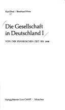 Cover of: Die gessellschaft in Deutschland