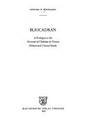 Cover of: Bliocadran by Chrétien de Troyes