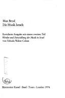 Cover of: Die Musik Israels by Brod, Max