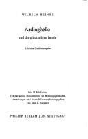 Cover of: Ardinghello und die glückseligen Inseln