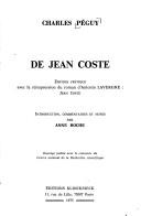 Cover of: De Jean Coste