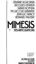 Cover of: Mimesis des articulations