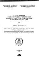 Cover of: Regularität der schwachen Lösungen linearer quasielliptischer Dirichletprobleme by Erkki Pehkonen