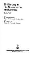 Cover of: Einführung in die numerische Mathematik