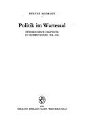 Cover of: Politik im Wartesaal by Helene Maimann