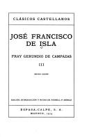 Cover of: Fray Gerundio de Campazas