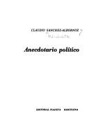 Cover of: Anecdotario político