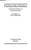 Cover of: Dichter über Dichter: literarische Porträts von Goethe bis Fontane